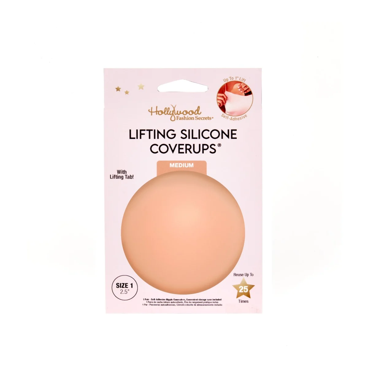 HOLLYWOOD FASHION SECRETS LIFTING SILICONE COVERUPS MEDIUM