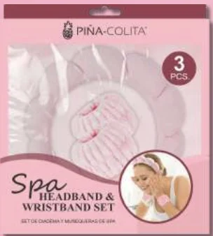 PINACOLITA CINTILLO HEADBAND Y WRISTBAND