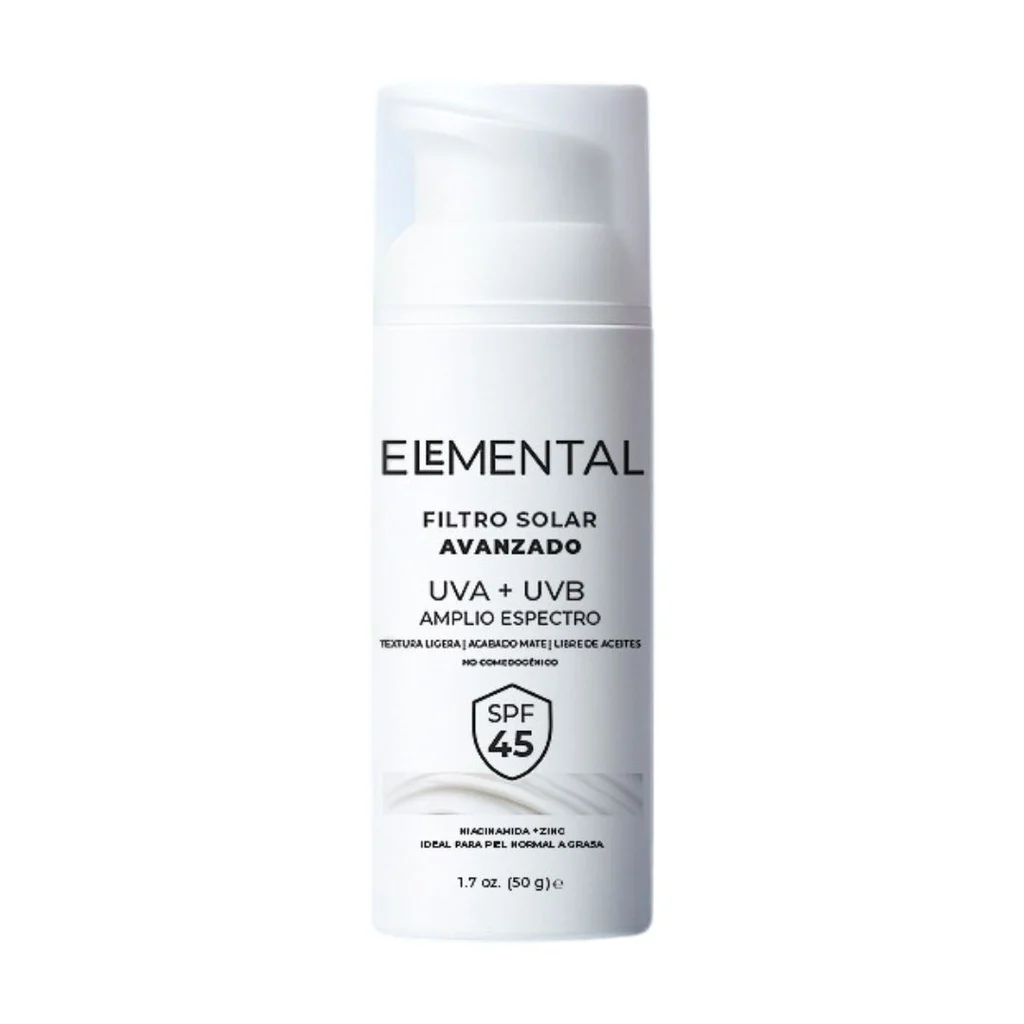 ELEMENTAL FILTRO SOLAR UVA+UVB SPF45 ELEMENTAL (SIN TONO)