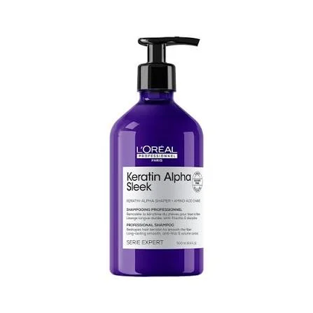 LOREAL KERATIN ALPHA SLEEK SHAMPOO 500ML
