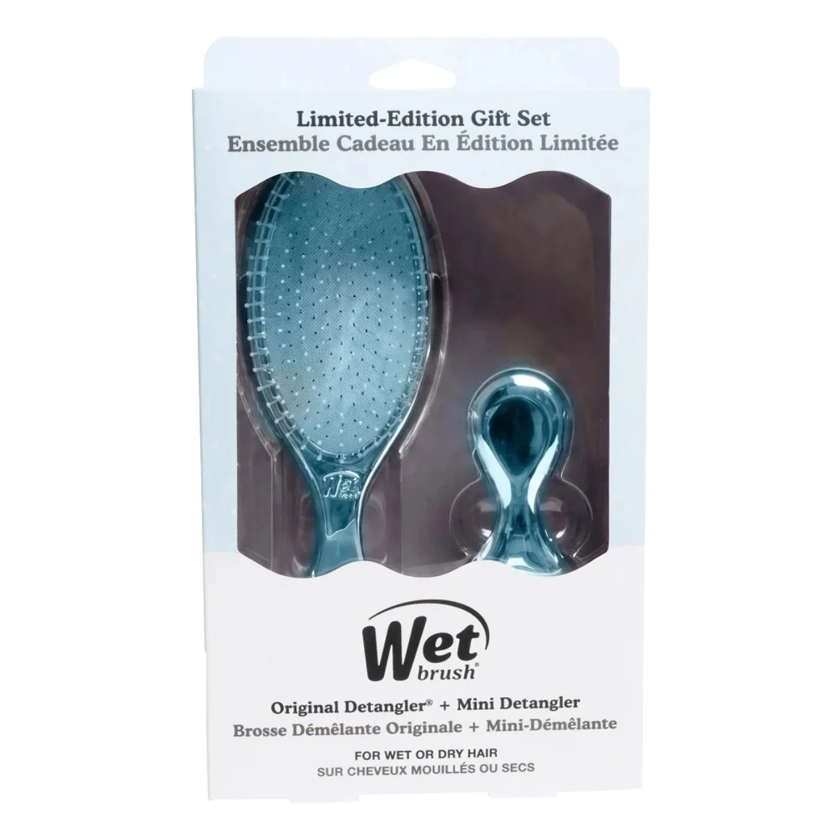 WET BRUSH KIT ORIGINAL + MINI FESTIVE FINISH - BLUE