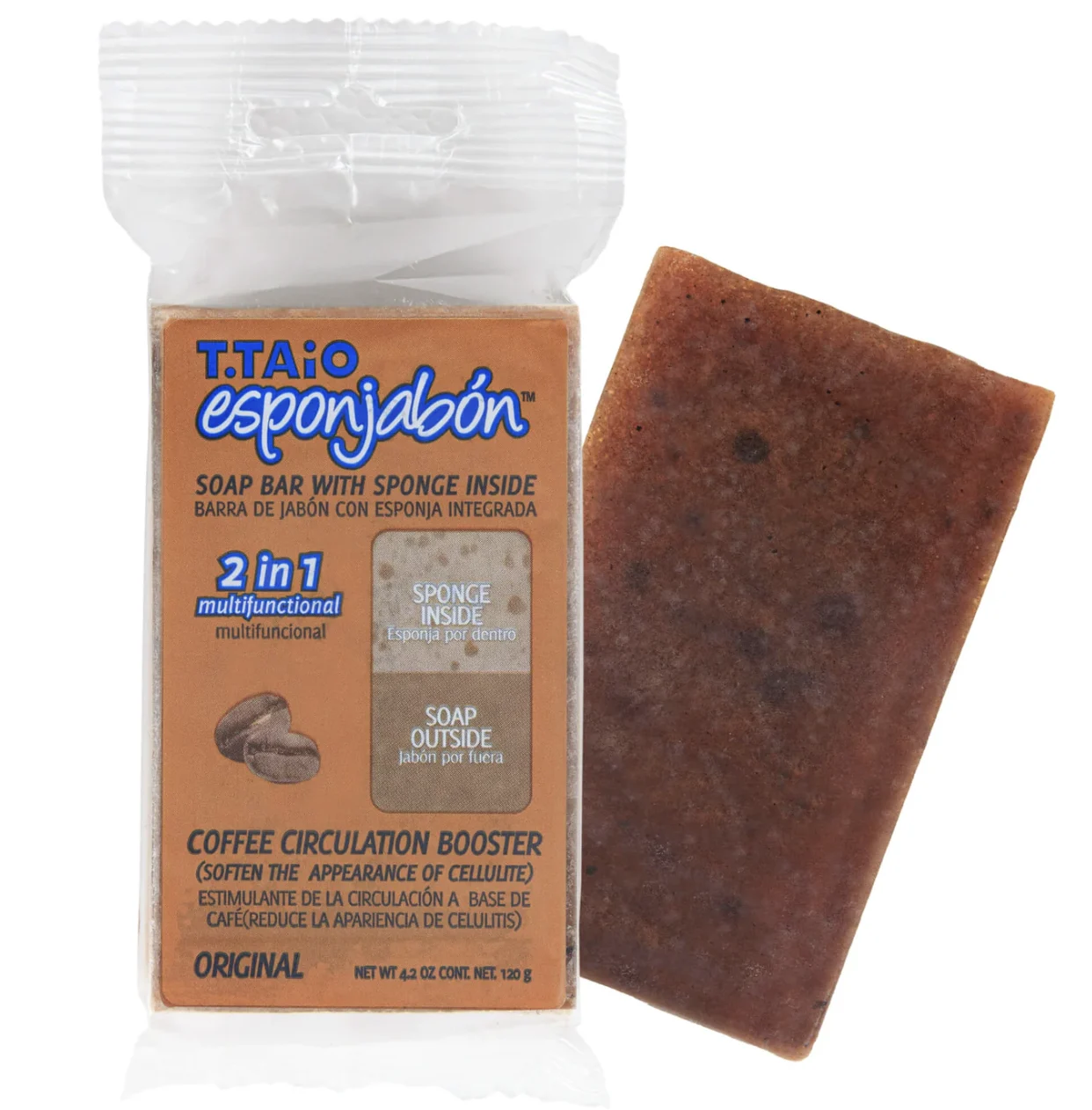 ESPONJABON BARRA CAFE ANTI CELULITIS 4.2OZ