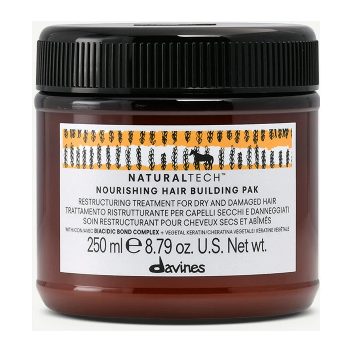 DAVINES NATURAL TECH NOURISHING HAIR BUILDING PAK 250ML