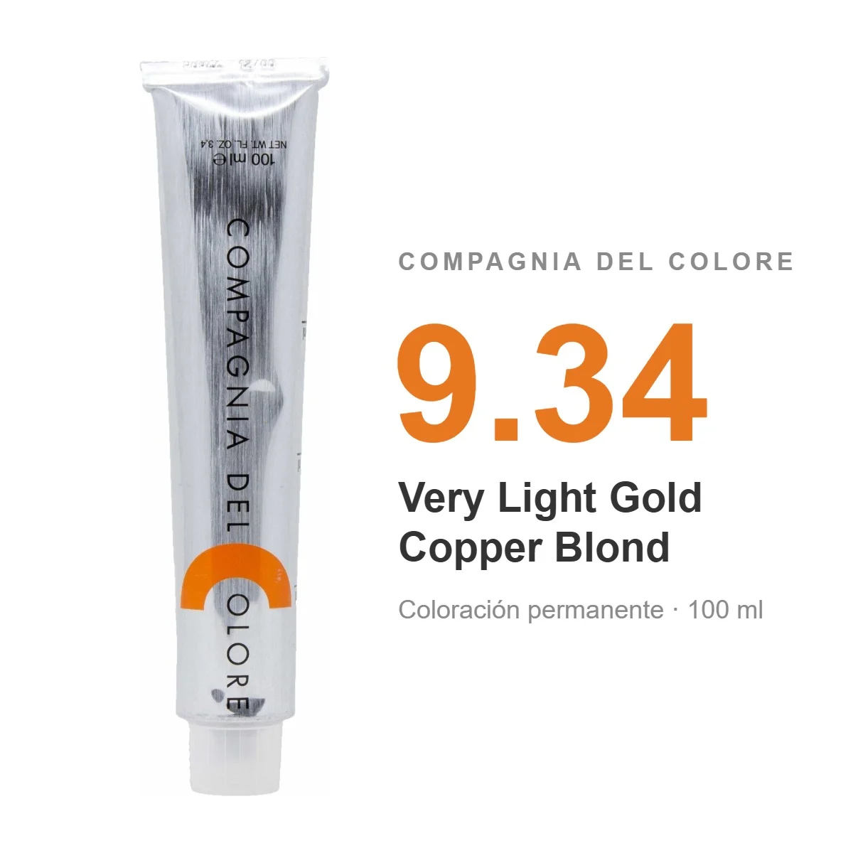 COMPAGNIA DEL COLORE VERY LIGHT GOLD COPPER BLOND 9.34