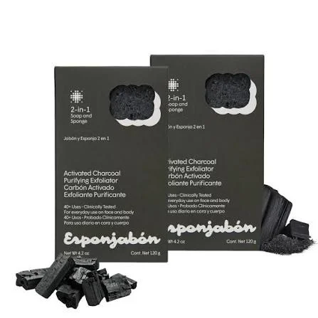 ESPONJABON BARRA CARBON ACTIVADO 4.2OZ