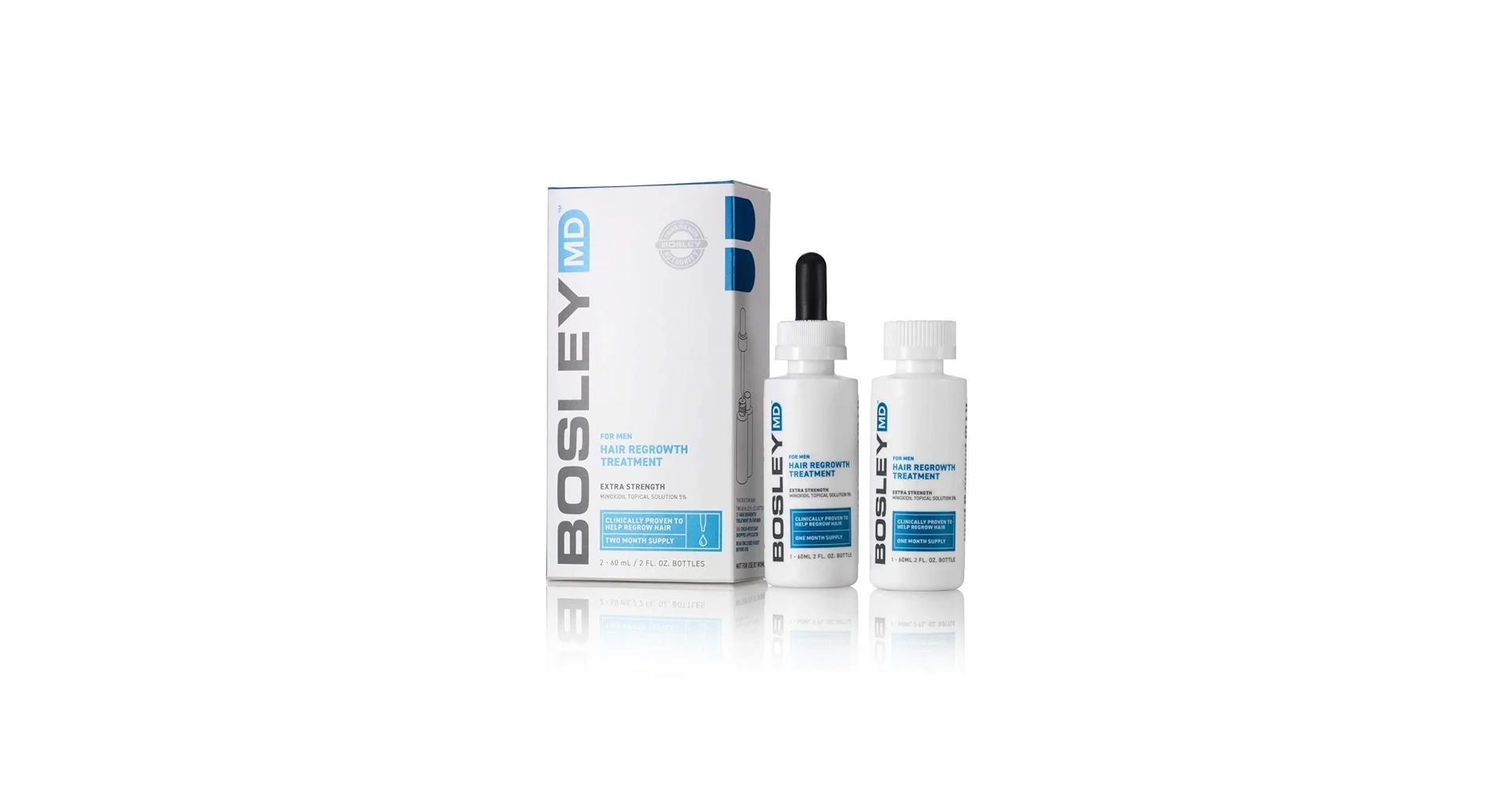 BOSLEY MINOXIDIL AL 5% 2 X 60ML