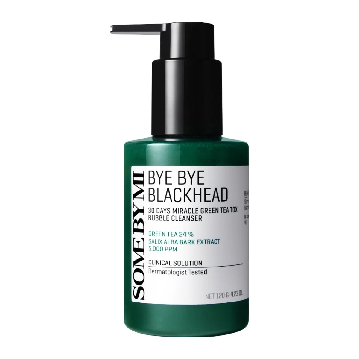 (SB) SOME BY MI BYE BYE BLACKHEAD 30 DAYS MIRACLE GREEN TEA TOX BUBBLE CLEANSER 120G