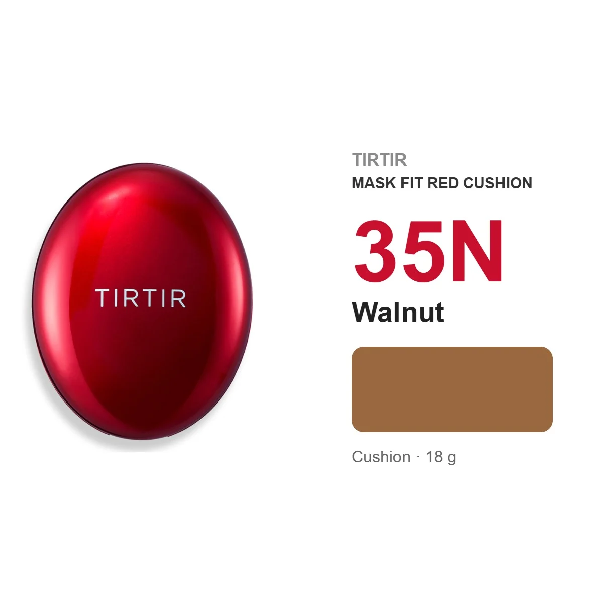 TIRTIR MASK FIT RED CUSHION 35N WALNUT