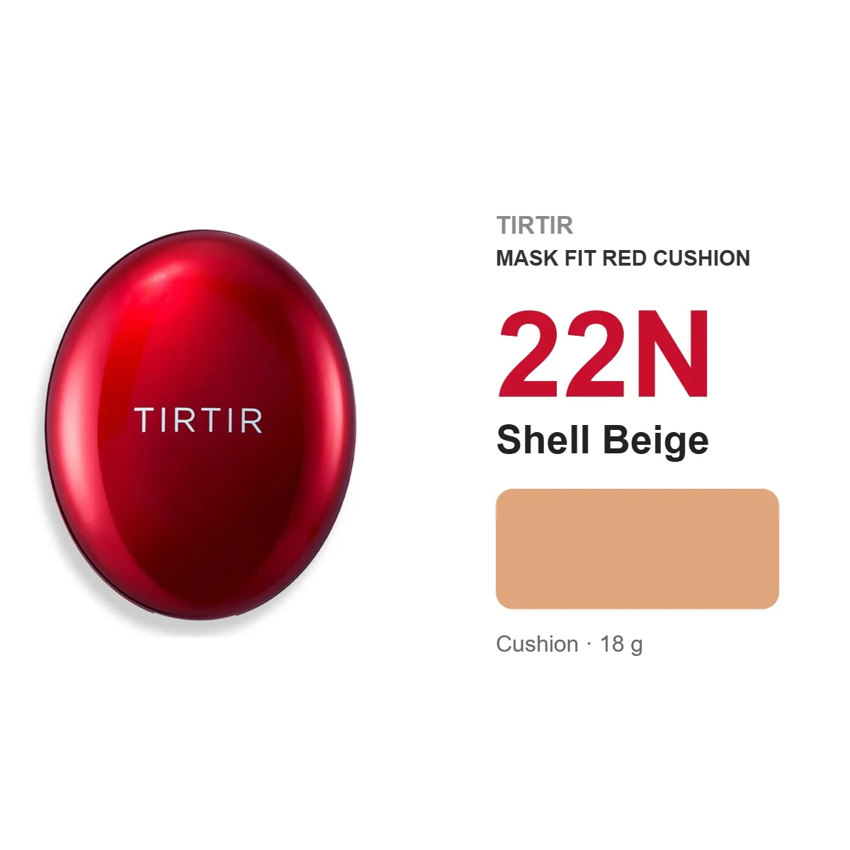 TIRTIR MASK FIT RED CUSHION 22N SHELL BEIGE