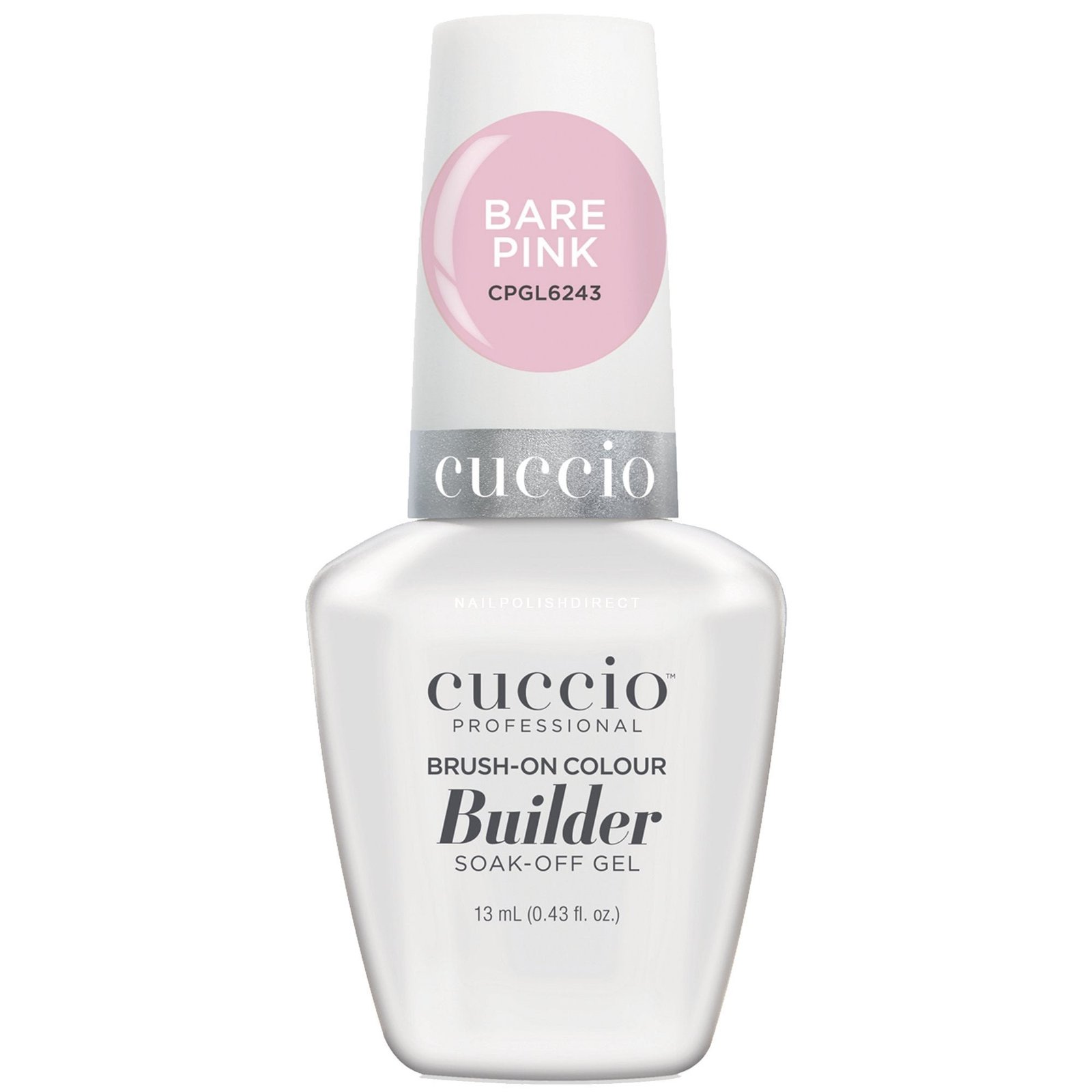 CUCCIO BRUSH-ON COLOUR BUILDER - BARE PINK 13ML