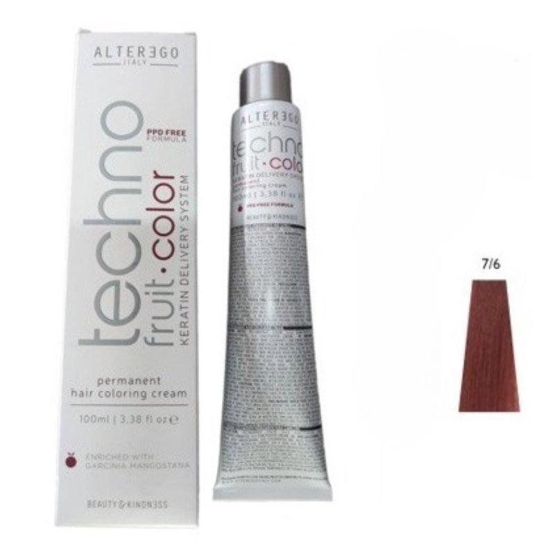 ALTEREGO TECHNOFRUIT COLOR 7/6 RUBIO ROJO 100 ML