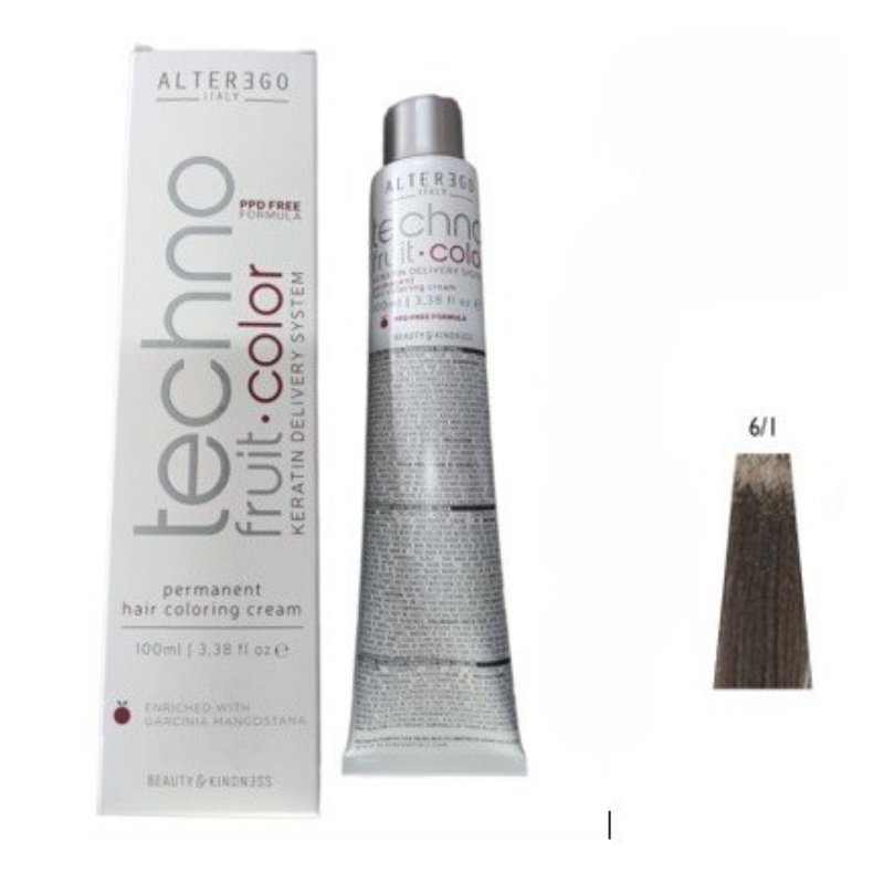 ALTEREGO TECHNOFRUIT COLOR 6/1 RUBIO OSC. CENIZA 100 ML