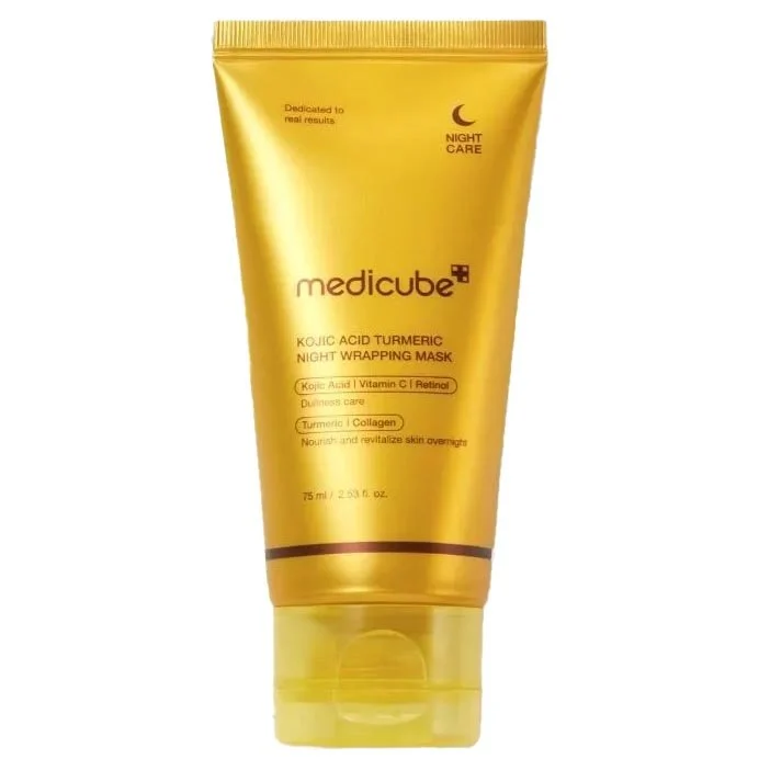 (SB) MEDICUBE KOJIC ACID TURMERIC NIGHT WRAPPING MASK 75ML 2.0