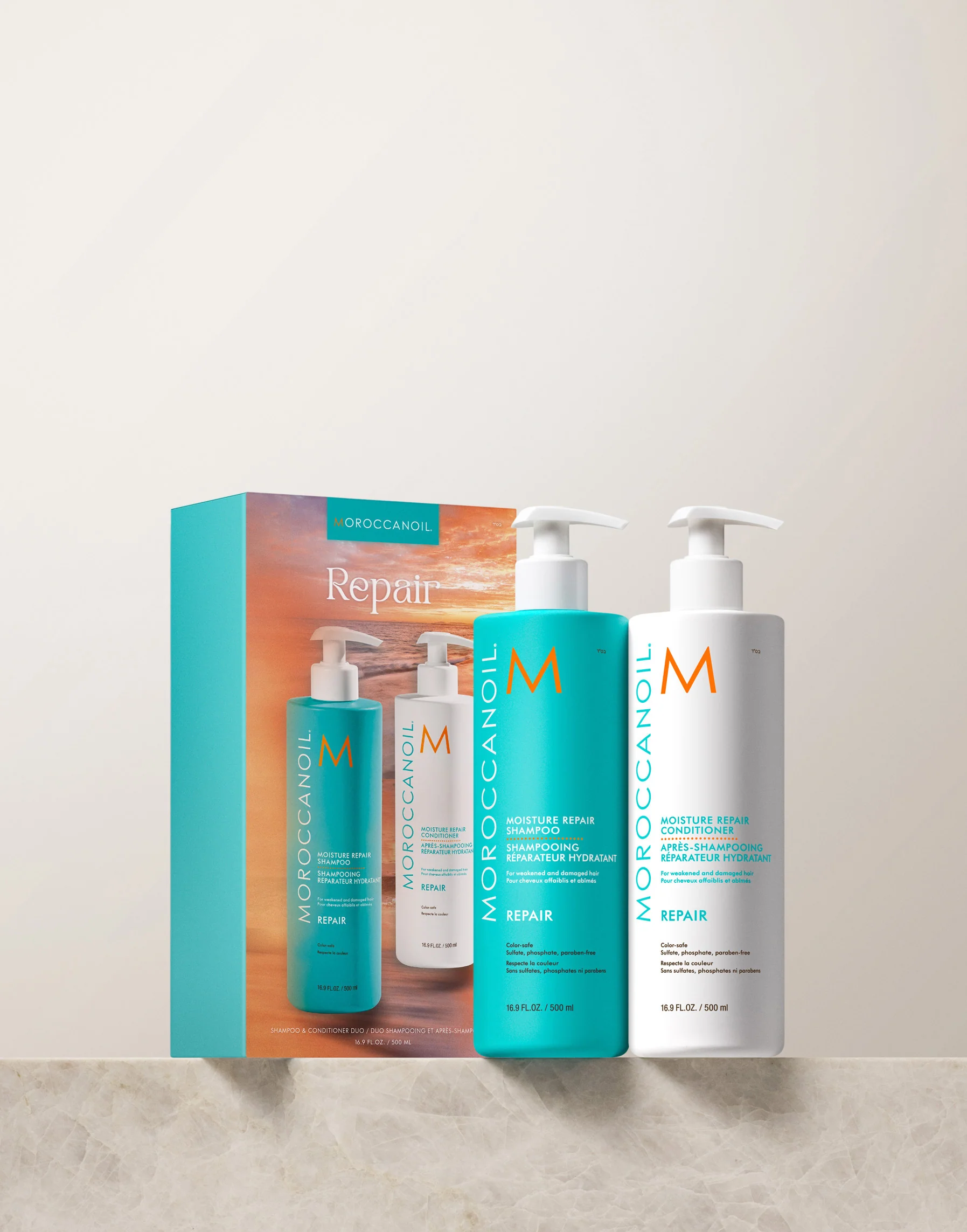 MOROCCAN OIL DUO PACK 500ML REPAIR