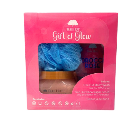 TREE HUT GIFT OF GLOW (SCRUB + BODY WASH + ESPONJA)