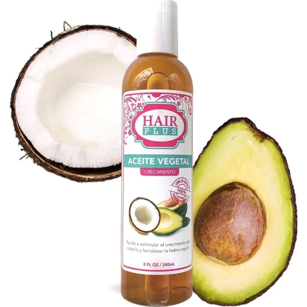 HAIR PLUS ACEITE DE AGUACATE Y COCO 8 ONZAS