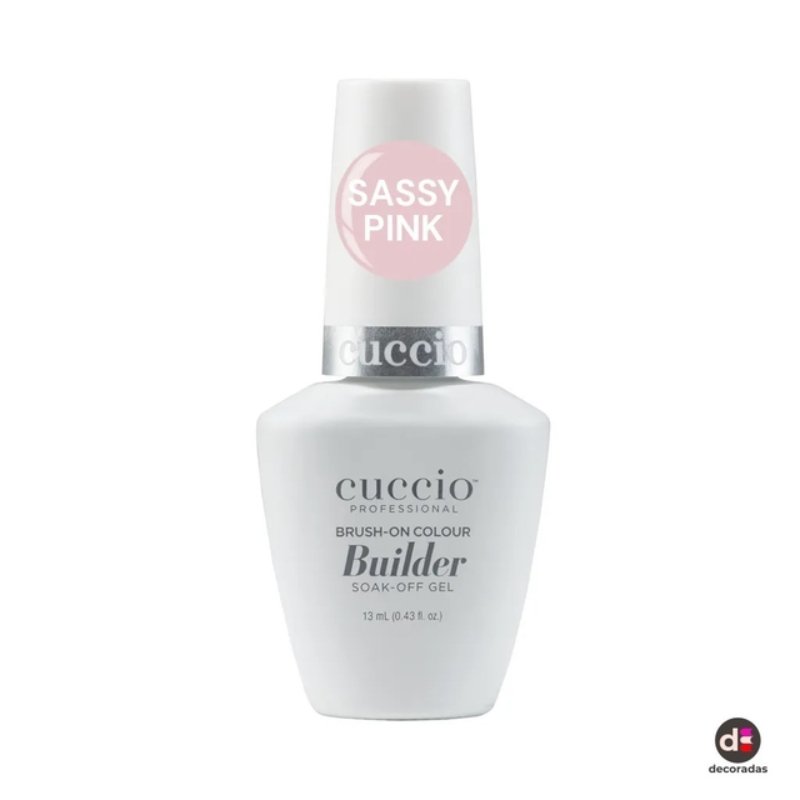CUCCIO BRUSH-ON COLOUR BUILDER - SASSY PINK 13ML